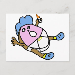 Baby smaksatt donat vykort