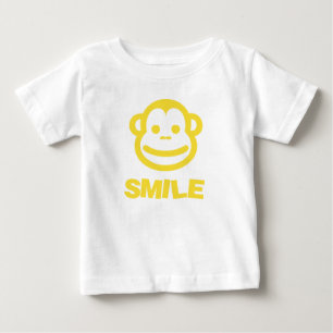 Baby Smile T-shirt med kinkig apa