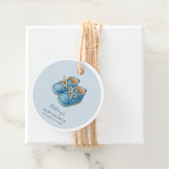 Baby Sneakers Sports Baby Shower  Gåvor Etiketter (På plats)