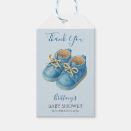 Baby Sneakers Sports Baby Shower  Presentetikett