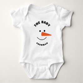 Baby Snömannen Ansikte Squad Matchande Familj Kost T Shirt