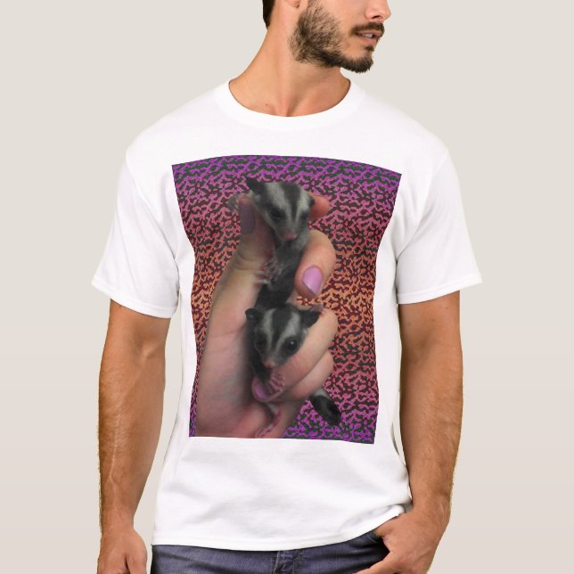 Baby Sockerglider med Funky Background Shirt Tee (Framsida)