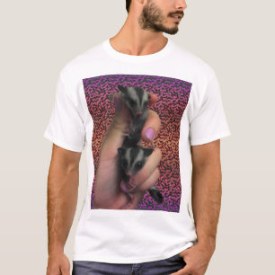 Baby Sockerglider med Funky Background Shirt Tee Shirt
