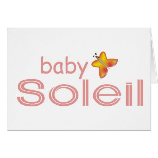 Baby Soleil Hälsningskort
