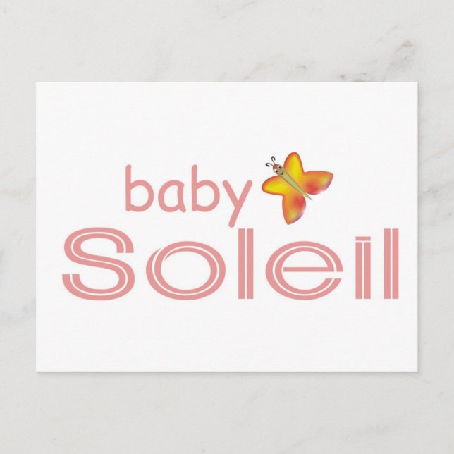 Baby Soleil Vykort (Framsida)