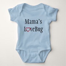 Baby som beklär - mamas LoveBug - blått