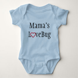 Baby som beklär - mamas LoveBug - blått Tee Shirt