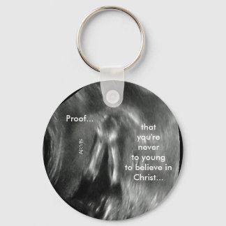 Baby som ber nyckelring