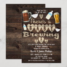 Baby som brygger öl fest Pappa på väg att bli Par 