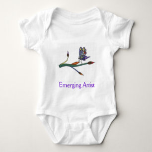 Baby som dyker upp konstnären t shirt
