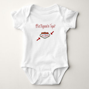 BABY som GÖRAS I VEGAS spädbarnranka Tee Shirt