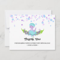 *~*baby som kläcker Dinosaurbaby showertack