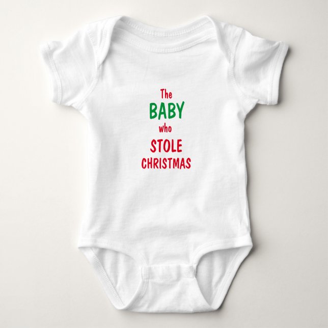 Baby som lagrar jul t shirt (Framsida)