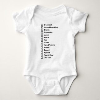 Baby som matar schema t-shirt