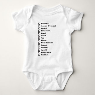 Baby som matar schema tee