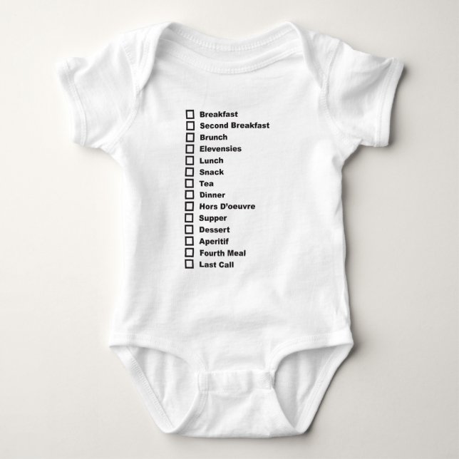 Baby som matar schema tee (Framsida)