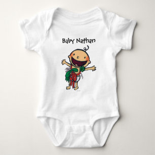 Baby som slås in i pilbågar för jul tee shirt