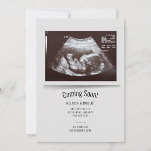 Baby Sonogram kommer snart Gravid Meddelande om at