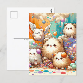 Baby, söt djurekorre, postkorsning vykort