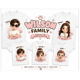 Baby - Söt familje T-shirt-design T Shirt