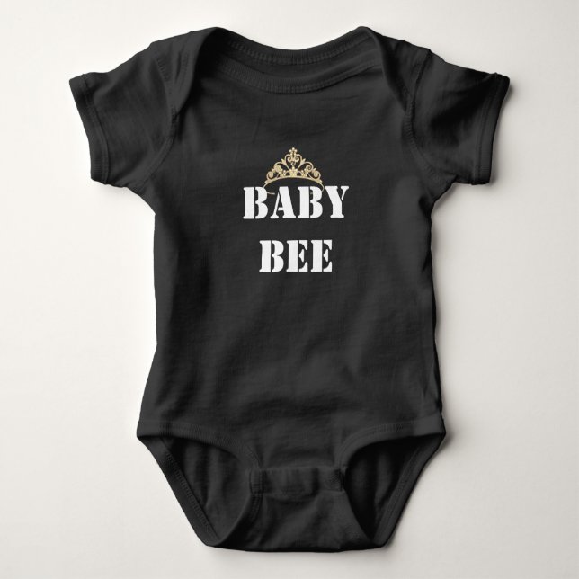 Baby Spädbarn Bodydräkt-Krona-Baby Bee T Shirt (Framsida)