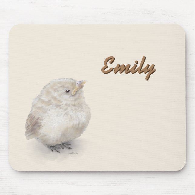 Baby Sparrow Digital Watercolor Musmatta (Framsidan)