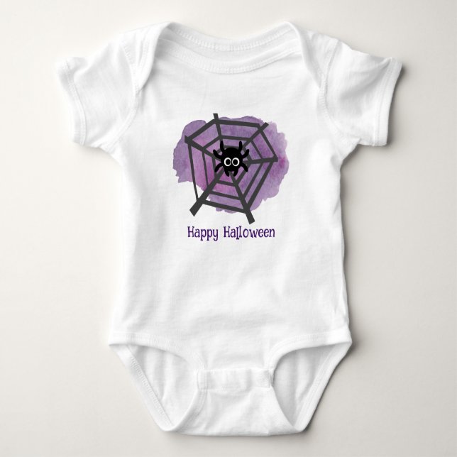 Baby-spider i en Webben T Shirt (Framsida)