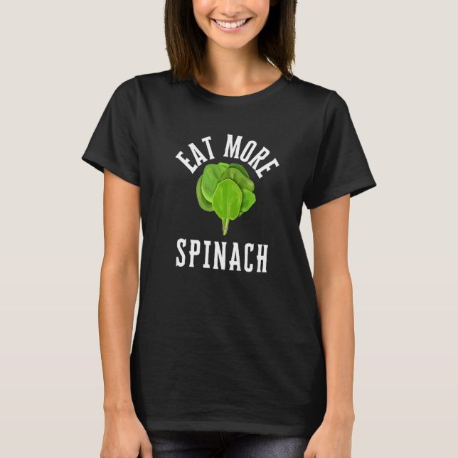 Baby Spinach Organic Spinach och Kale Vegetarian V T Shirt (Framsida)