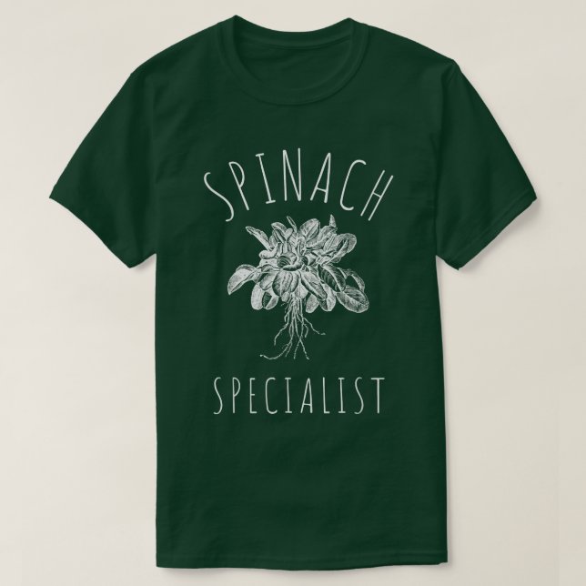 Baby Spinach Organic Spinach och Kale Vegetarian V T Shirt (Design framsida)