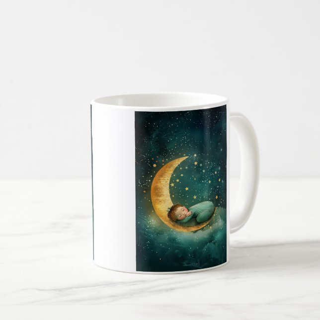 Baby Spipande vid Måne Kaffemugg (Framsida höger)