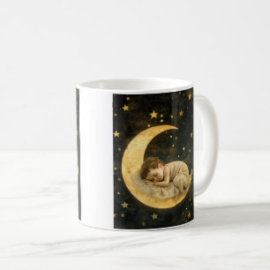Baby Spipande vid Måne Kaffemugg