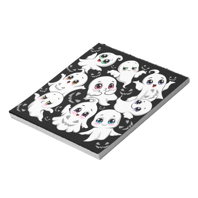 Baby Spöken Spooky Cute Halloween Mood Anteckningsblock (Roterad)