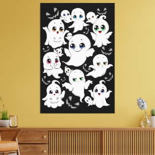 Baby Spöken Spooky Cute Halloween Mood Canvastryck