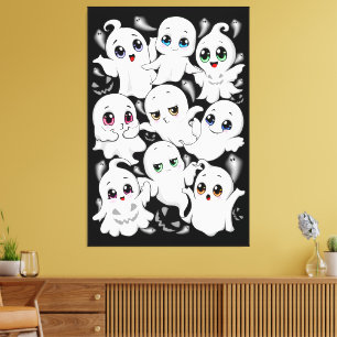 Baby Spöken Spooky Cute Halloween Mood Canvastryck