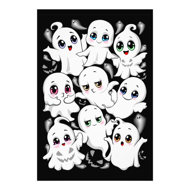 Baby Spöken Spooky Cute Halloween Mood Fototryck (Framsidan)