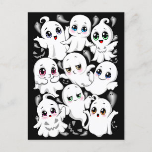 Baby Spöken Spooky Cute Halloween Mood Helg Vykort