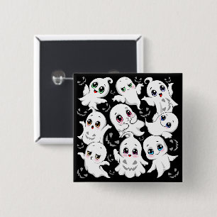 Baby Spöken Spooky Cute Halloween Mood Knapp