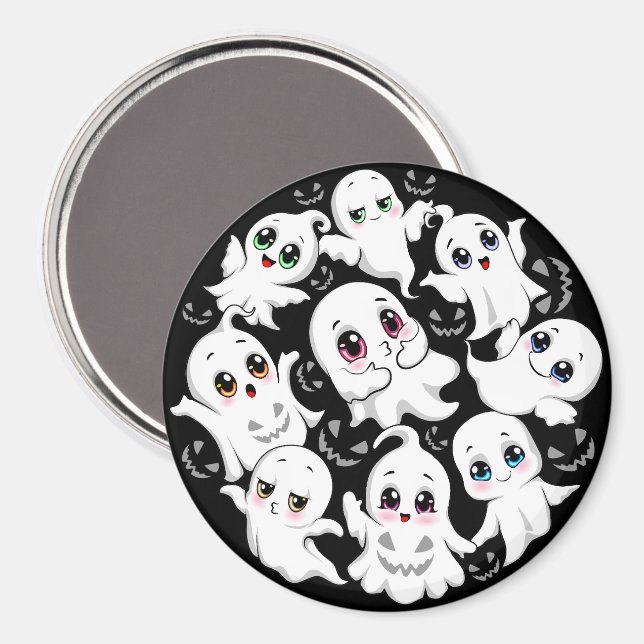 Baby Spöken Spooky Cute Halloween Mood Magnet (Front/Back)