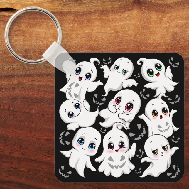 Baby Spöken Spooky Cute Halloween Mood Nyckelring (Framsida)