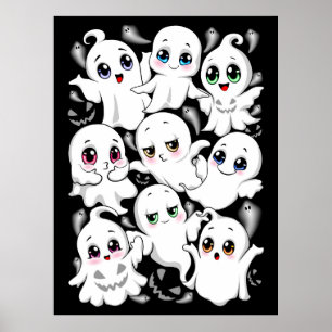 Baby Spöken Spooky Cute Halloween Mood Poster