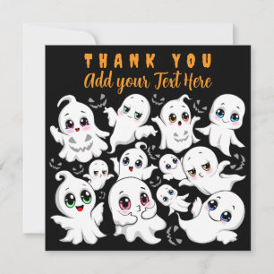 Baby Spöken Spooky Cute Halloween Mood Tack Kort