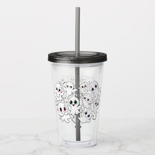 Baby Spöken Spooky Cute Halloween Mood Take Away Mugg (Framsida)