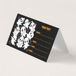 Baby Spöken Spooky Cute Halloween Mood Visitkort