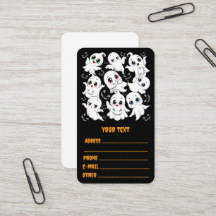Baby Spöken Spooky Cute Halloween Mood Visitkort