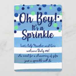 Baby Sprinkle - Baby Boy inbjudan