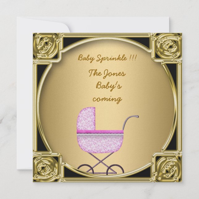 Baby Sprinkle Baby Shower inbjudan (Framsida)