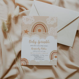 Baby Sprinkle, Boho Rainbow Baby Shower-inbjudan Inbjudningar