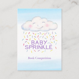 Baby sprinkle bok konkurrensmoln sprinkles tilläggskort