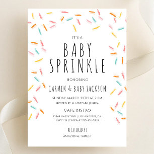 Baby Sprinkle Bröllopsdusch Inbjudningar