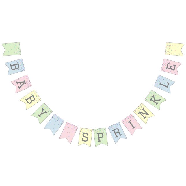 Baby Sprinkle Bunting Flaggor (Alla)
